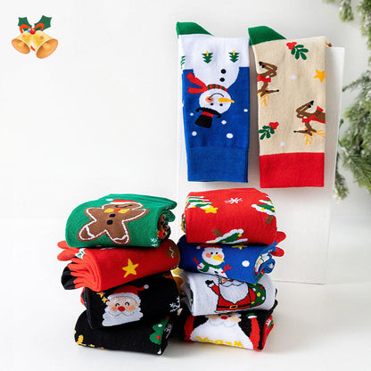 Plus Size Christmas Pattern Quarter Socks(3 Pairs) - image 4