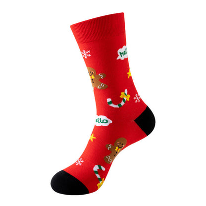 Plus Size Christmas Pattern Quarter Socks(3 Pairs) - image 8