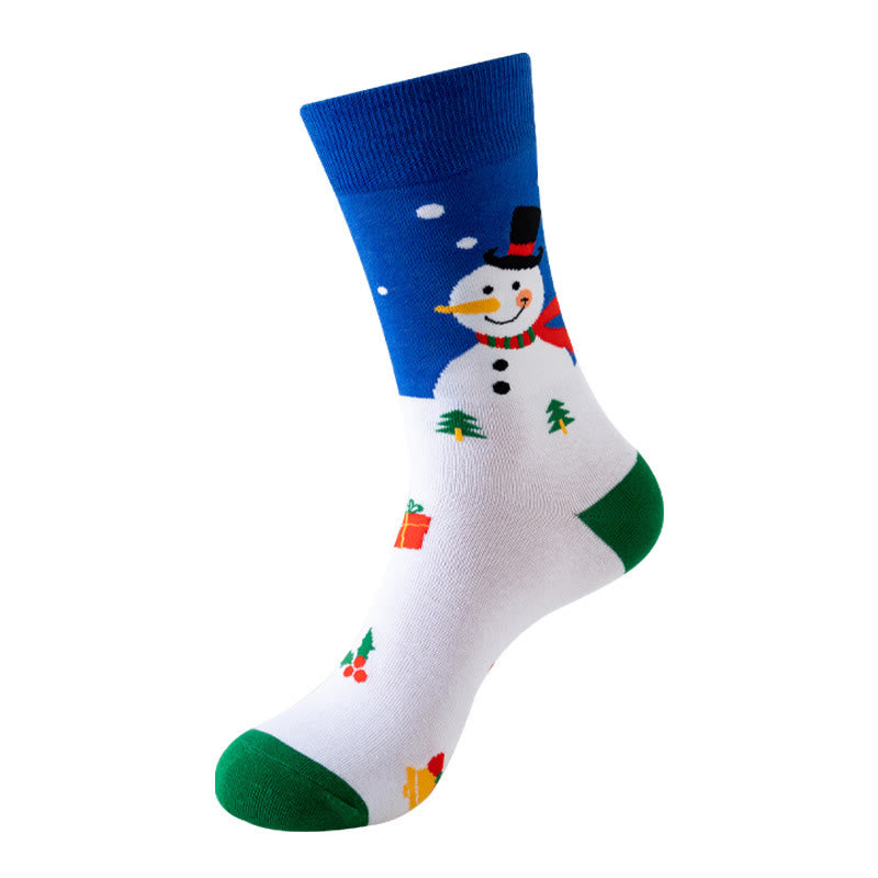 Plus Size Christmas Pattern Quarter Socks(3 Pairs) - image 5