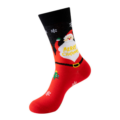 Plus Size Christmas Pattern Quarter Socks(3 Pairs) - image 7