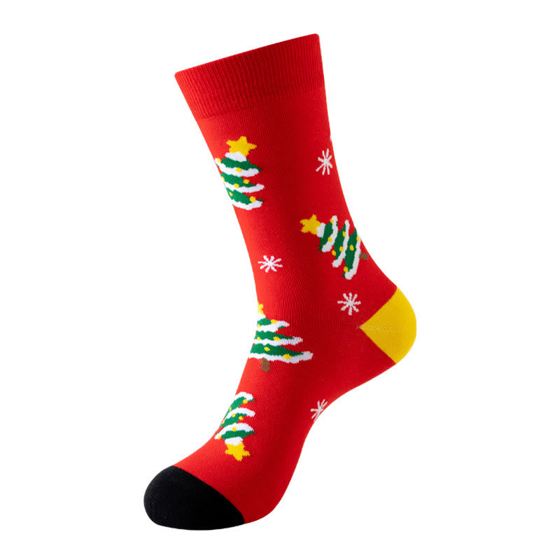 Plus Size Christmas Pattern Quarter Socks(3 Pairs) - image 11