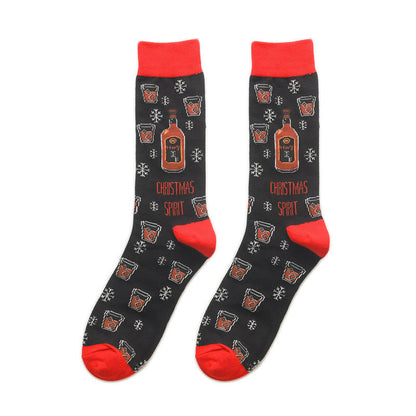 Plus Size Christmas Creative Quarter Socks(5 Pairs) - image 2