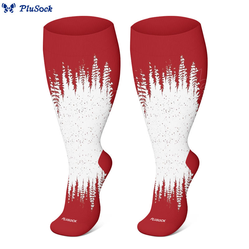 Plus Size Christmas Cats Compression Socks(3 Pairs) - image 3