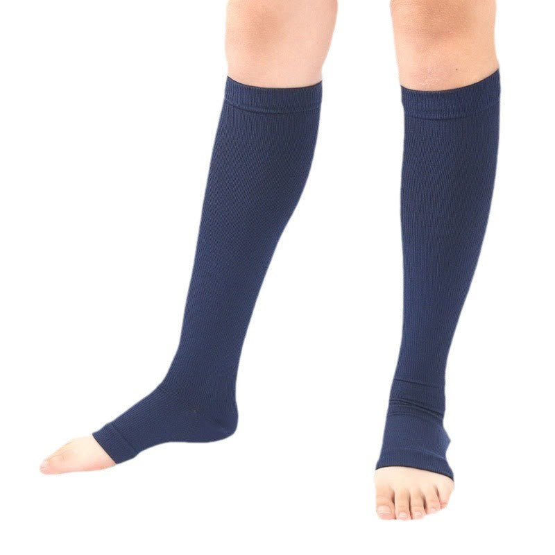 Plus Size Seamless Comfort Compression Socks(4 Pairs) - Navy Blue - EU36-42(US3-8.5) - image 9