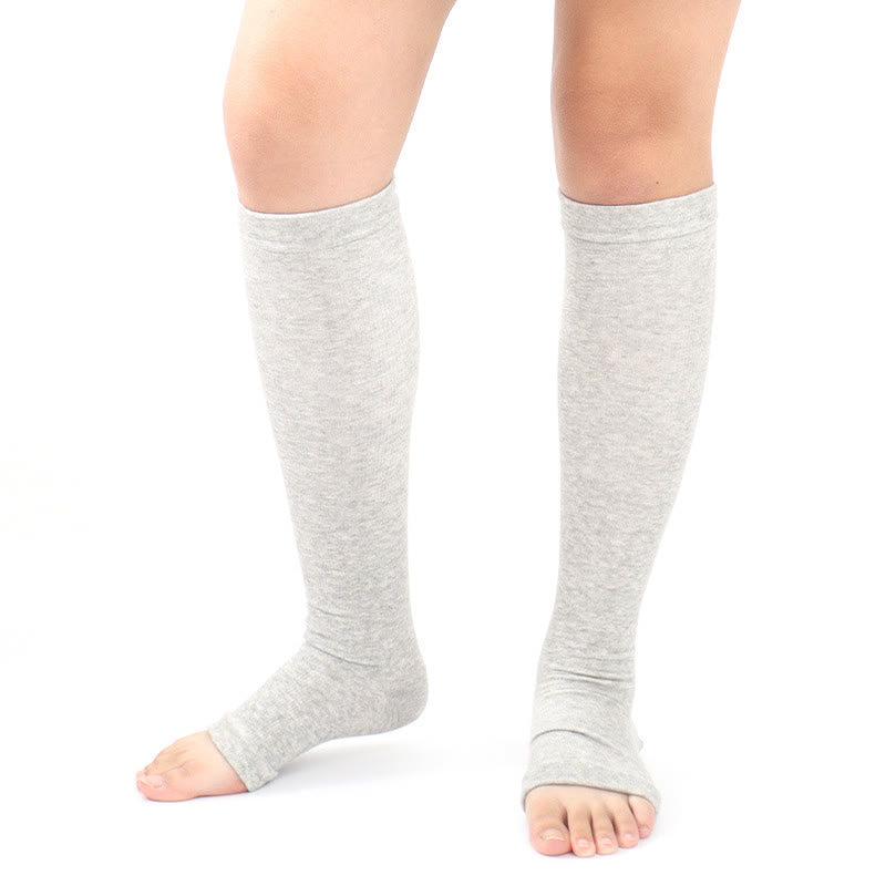 Plus Size Seamless Comfort Compression Socks(4 Pairs) - Grey - EU36-42(US3-8.5) - image 5