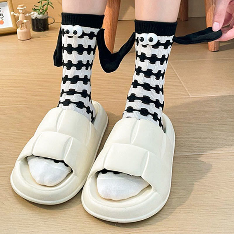 Plus Size Dopamine Hand In Hand Quarter Socks(5 Pairs) - image 2