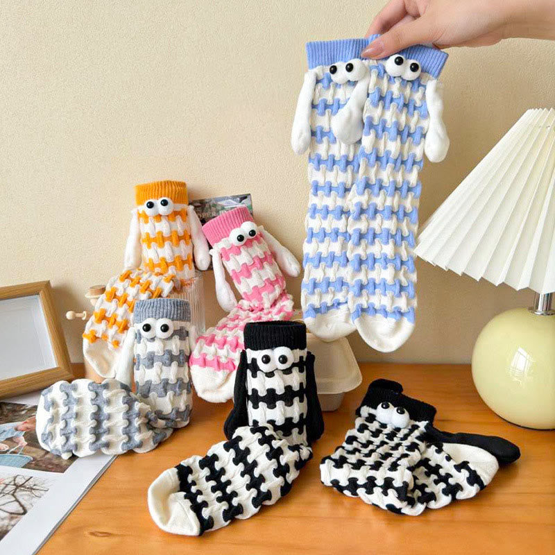 Plus Size Dopamine Hand In Hand Quarter Socks(5 Pairs) - Multicolor - EU36-42(US3-8.5) - image 5