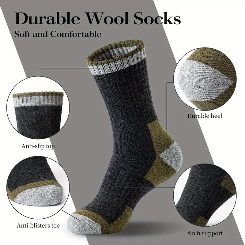 Plus Size Winter Wool Quarter Socks(5 Pairs) - image 4