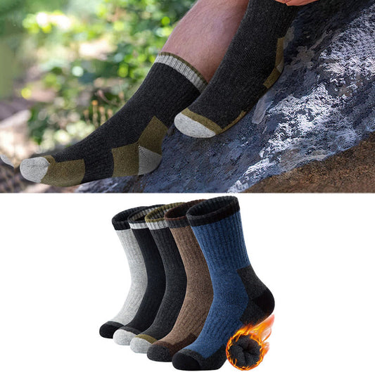 Plus Size Winter Wool Quarter Socks(5 Pairs) - image 0