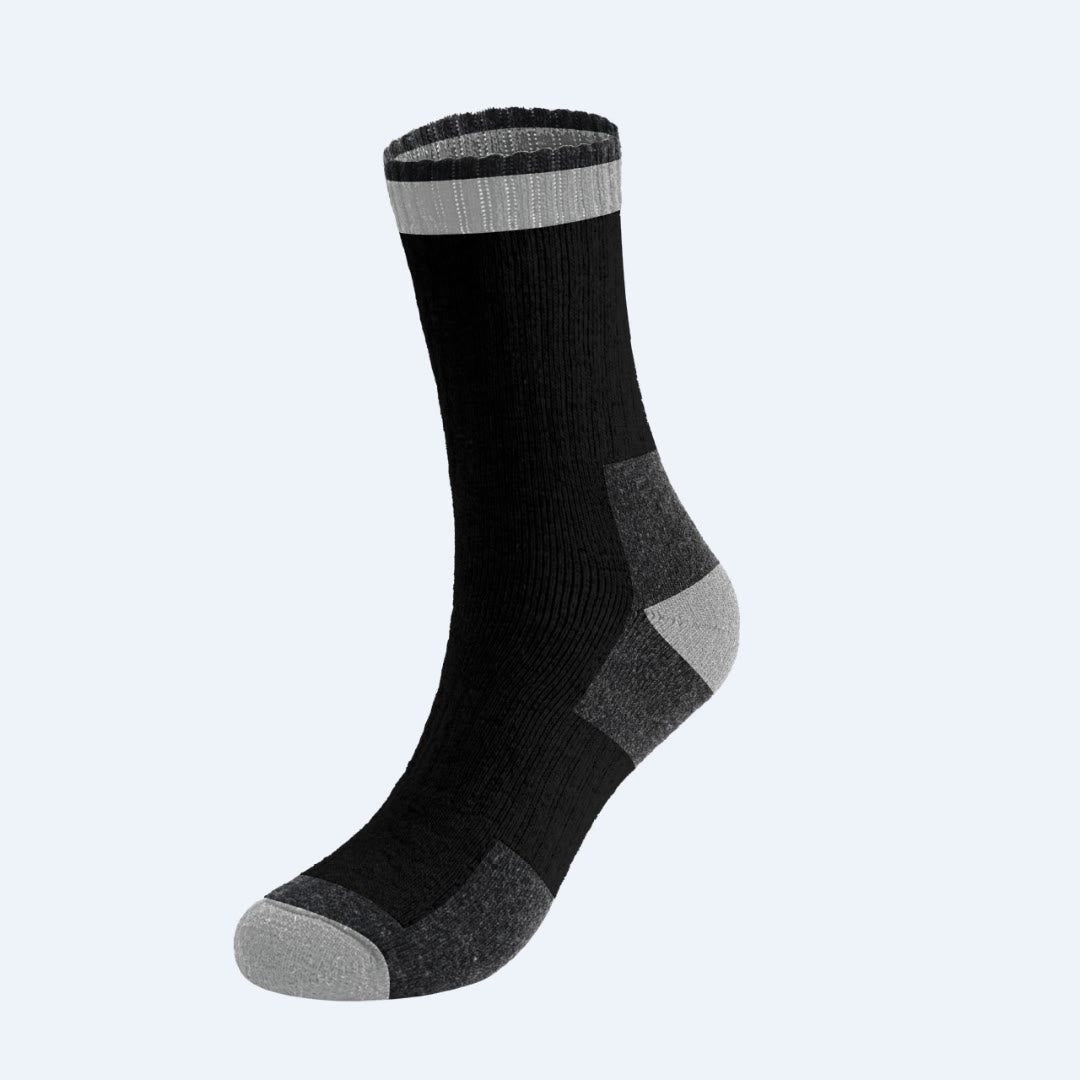 Plus Size Winter Wool Quarter Socks(5 Pairs) - Black - EU40-47(US7-12.5) - image 5