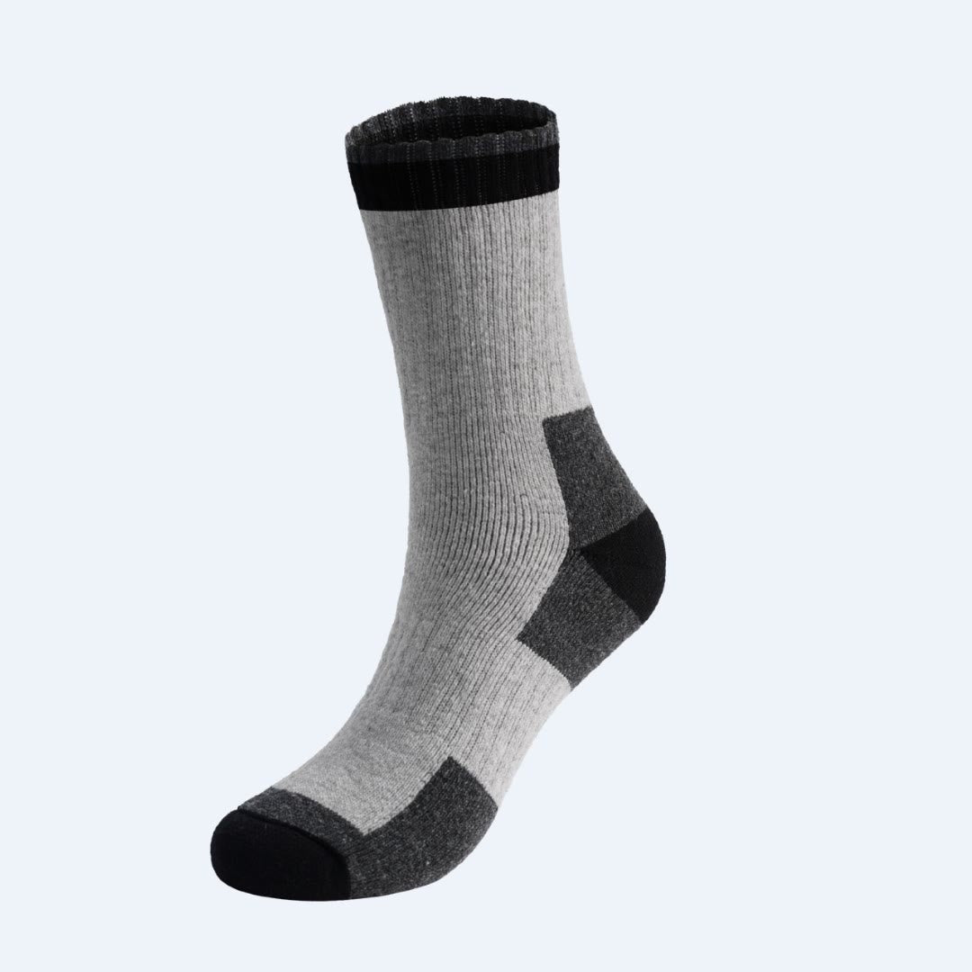 Plus Size Winter Wool Quarter Socks(5 Pairs) - Light Gray - EU40-47(US7-12.5) - image 9