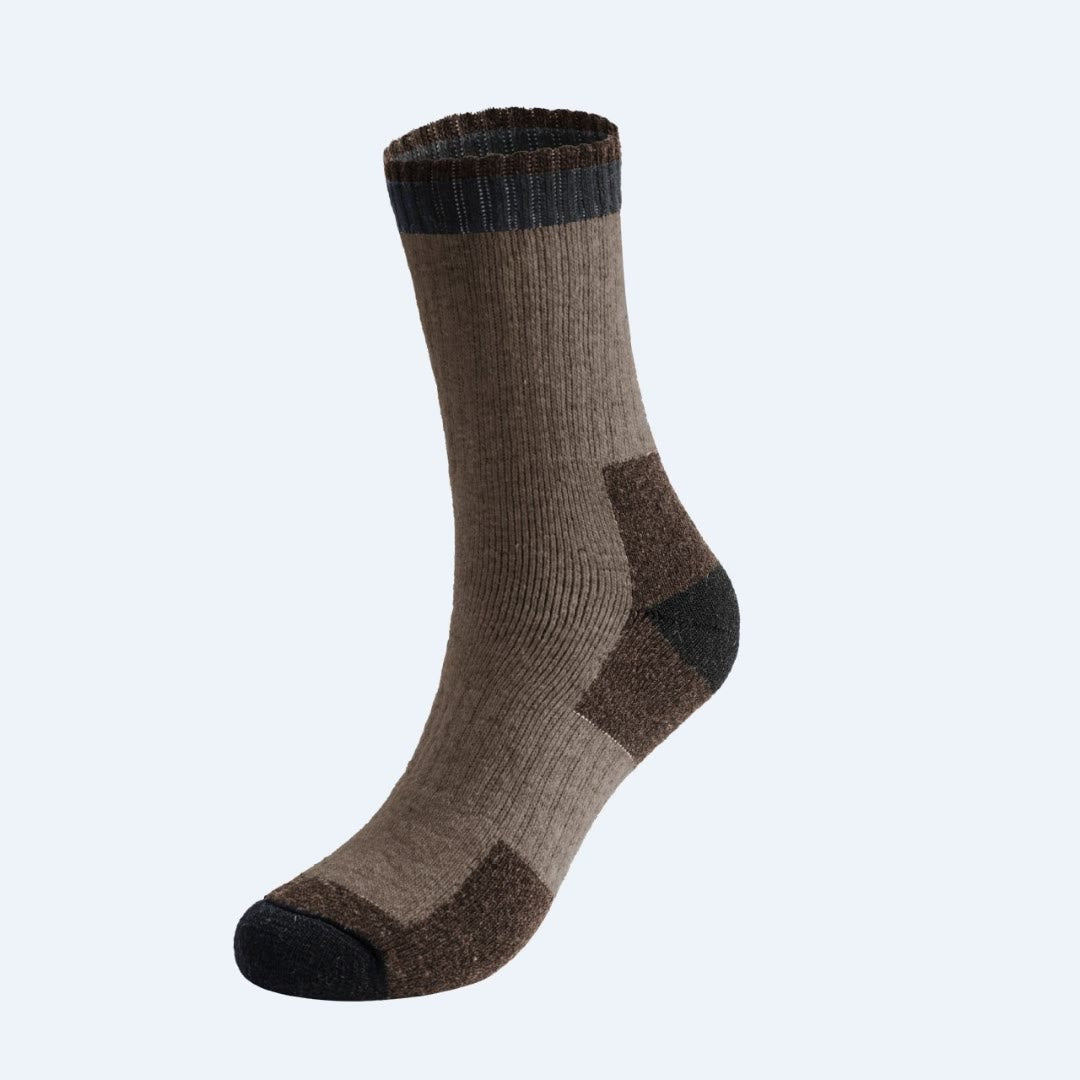 Plus Size Winter Wool Quarter Socks(5 Pairs) - Brown - EU40-47(US7-12.5) - image 8