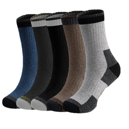 Plus Size Winter Wool Quarter Socks(5 Pairs) - Multicolor - EU40-47(US7-12.5) - image 2