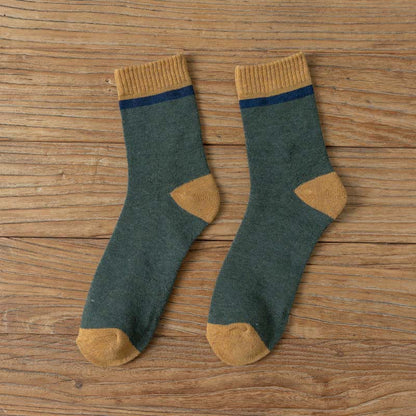 Plus Size Trendy Classics Quarter Socks(7 Pairs) - Dark Green - EU39-43(US6-9) - image 15