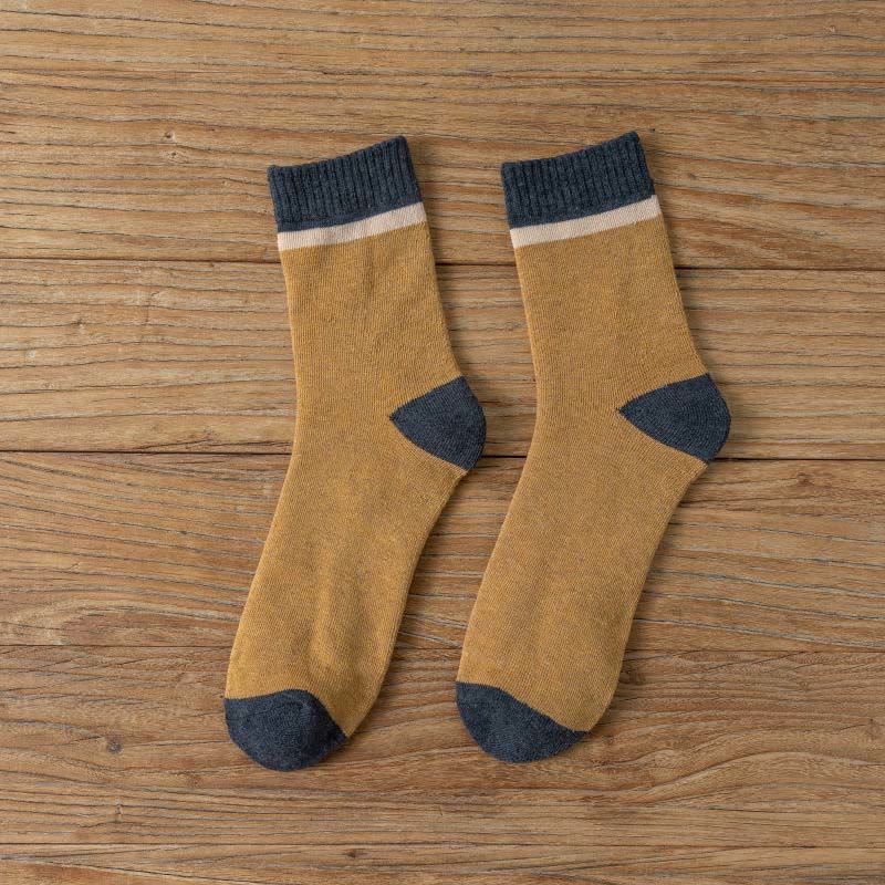 Plus Size Trendy Classics Quarter Socks(7 Pairs) - Yellow - EU39-43(US6-9) - image 16