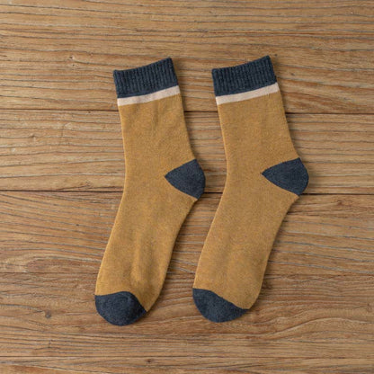 Plus Size Trendy Classics Quarter Socks(7 Pairs) - Yellow - EU39-43(US6-9) - image 16