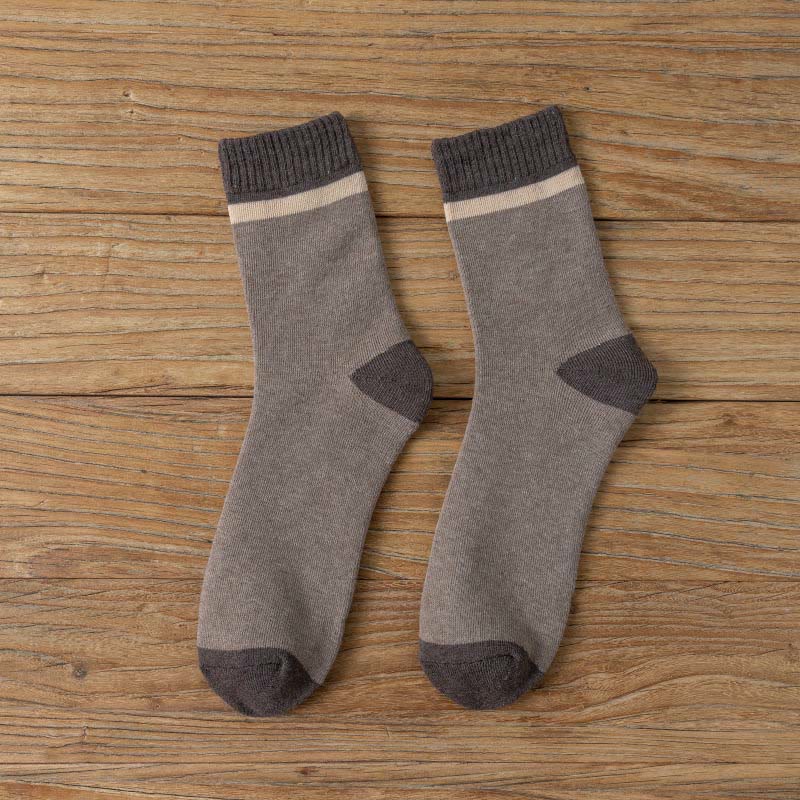 Plus Size Trendy Classics Quarter Socks(7 Pairs) - Coffee - EU39-43(US6-9) - image 12