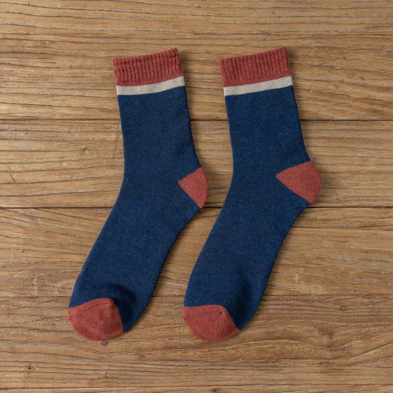 Plus Size Trendy Classics Quarter Socks(7 Pairs) - Navy Blue - EU39-43(US6-9) - image 14
