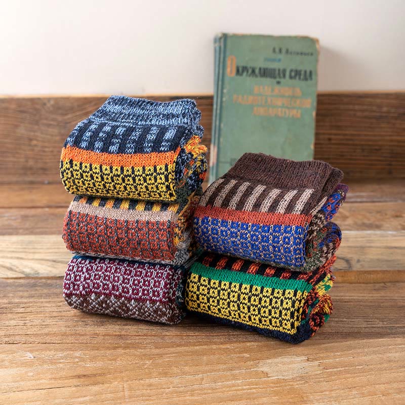 Plus Size Double Needle Retro Quarter Socks(5 Pairs) - image 6