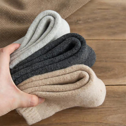 Plus Size Solid Color Wool Quarter Socks(5 Pairs) - image 1