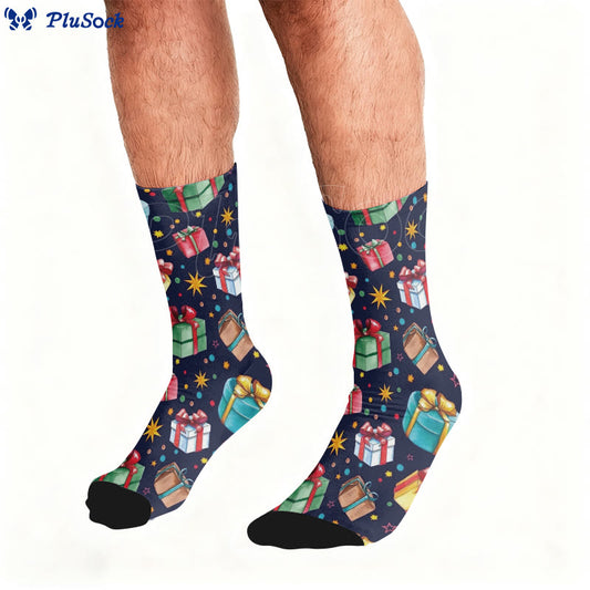 Plus Size Christmas Gift Box Quarter Socks - image 0