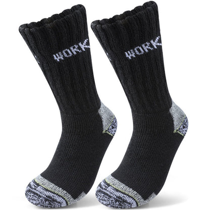 Plus Size Thickened Cold Protection Quarter Socks(3 Pairs) - Black - EU39-45(US6-11) - image 2