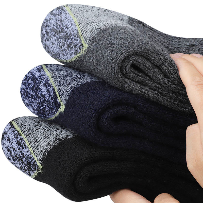 Plus Size Thickened Cold Protection Quarter Socks(3 Pairs) - image 4