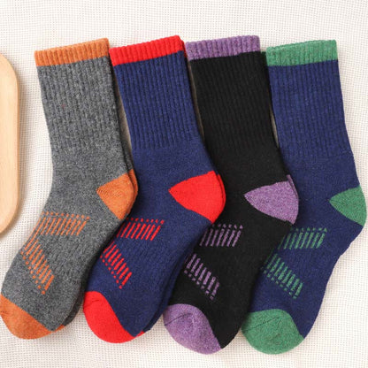 Plus Size Wool Hike Quarter Socks(4 Pairs) - Multicolor - EU36-42(US3-8.5) - image 6