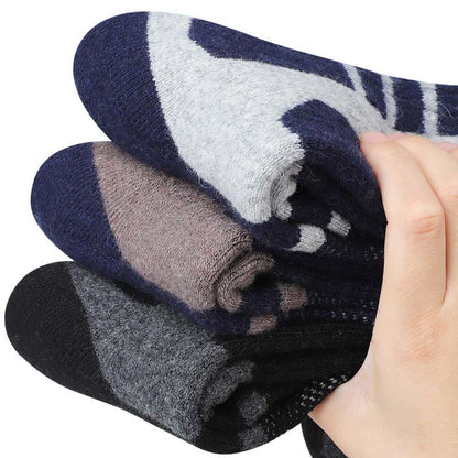 Plus Size Wool Geometry Quarter Socks(3 Pairs) - image 5