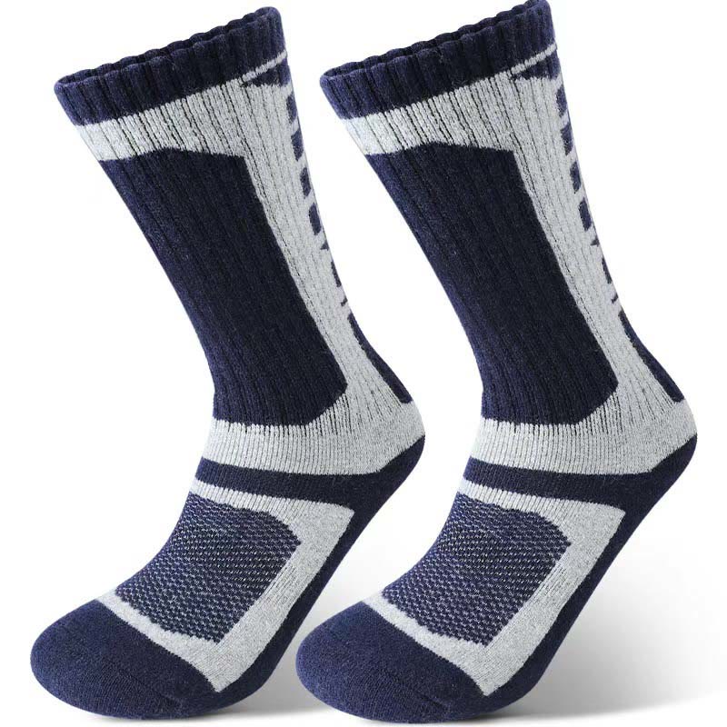Plus Size Wool Geometry Quarter Socks(3 Pairs) - Light Gray - EU39-45(US6-11) - image 3