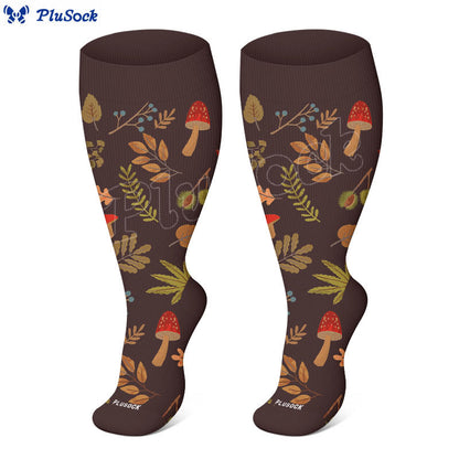 Plusock Plus Size Autumn Hedgehog Compression Socks - image 2