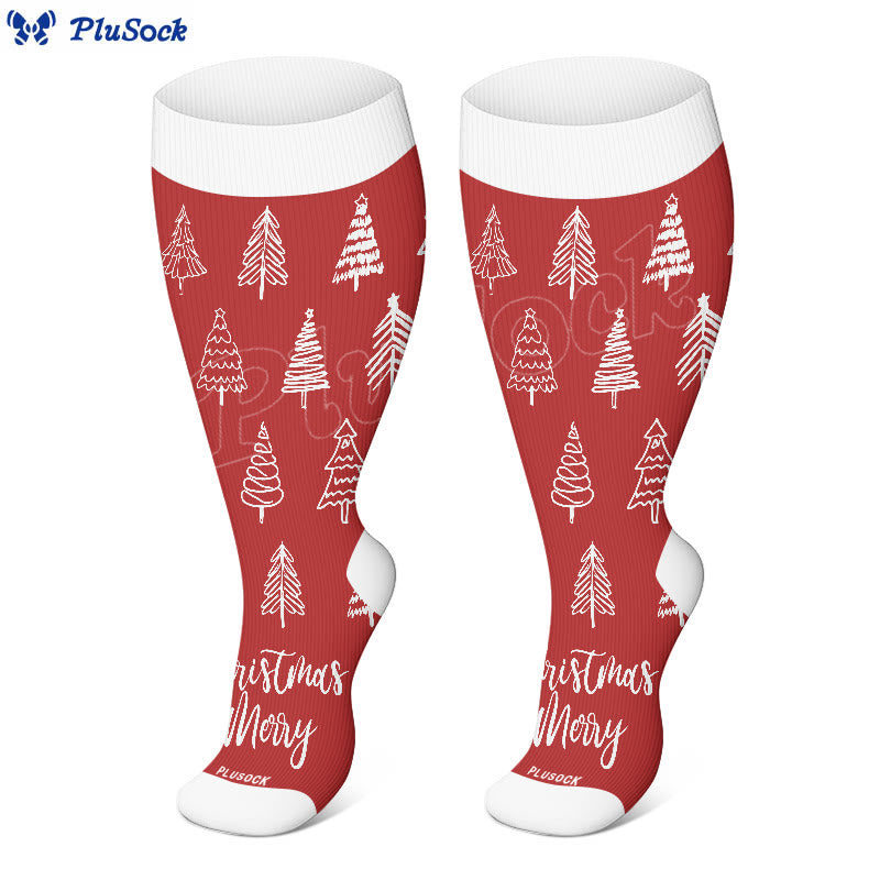 Plus Size Holiday Spirit Compression Socks(3 Pairs) - image 4