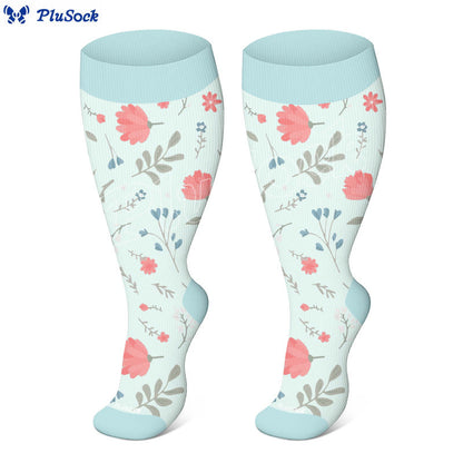 Plus Size Garden Poise Compression Socks(3 Pairs) - image 3