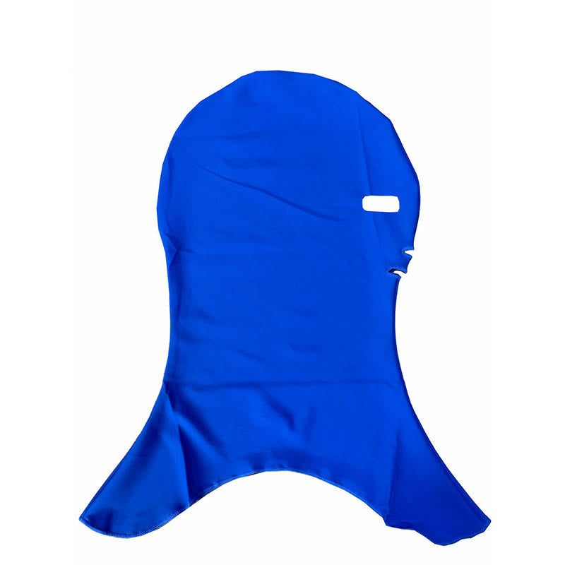 Solid Color Swim Sun Protection Facekini Mask - Blue - One Size - image 7