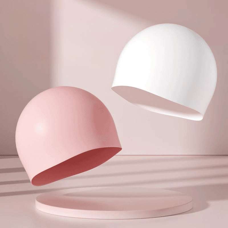 High Elasticity Solid Color Swim Cap - image 1