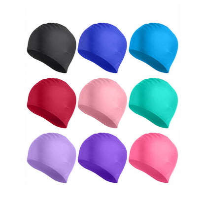 Solid Color Anti Slip Swim Cap - image 2