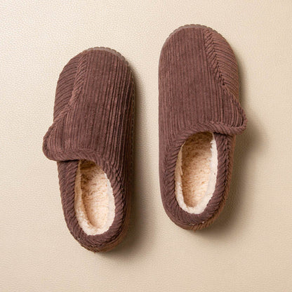 Plusock Plus Size Non-slip Warm Slippers - Coffee - EU44-45(US9-10) - image 5