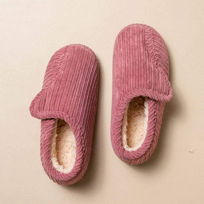 Plusock Plus Size Non-slip Warm Slippers - Pink - EU44-45(US9-10) - image 8
