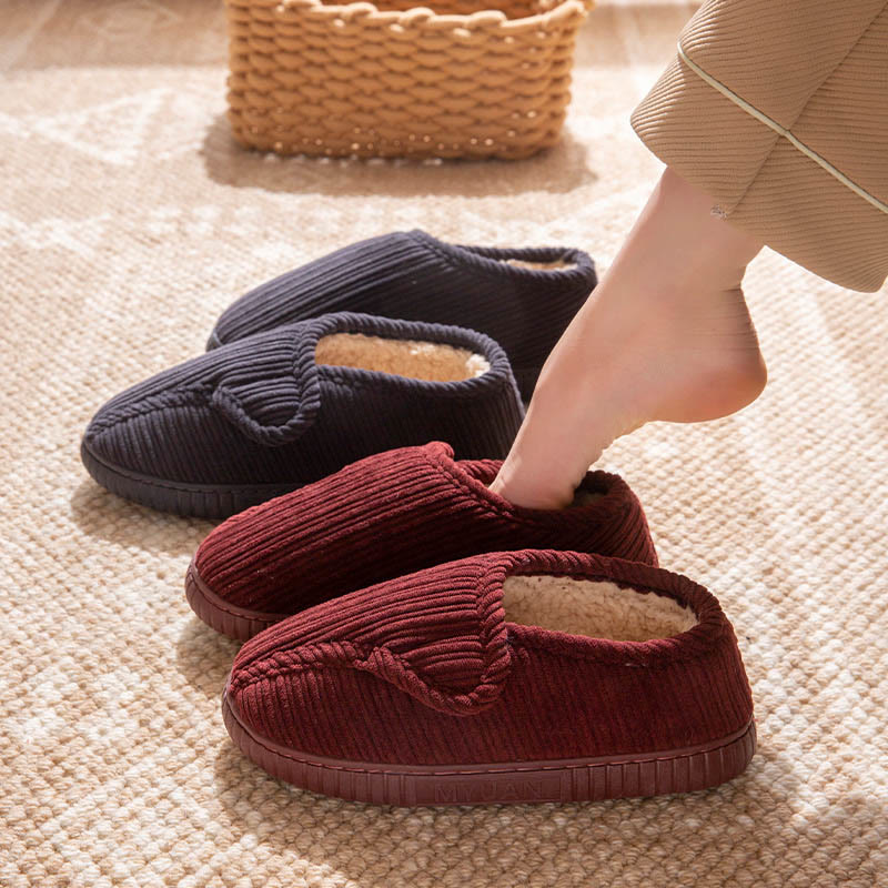 Plusock Plus Size Non-slip Warm Slippers - image 0