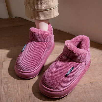 Plusock Plus Size High Top Winter Slippers - Pink - EU43-44(US9-10) - image 6
