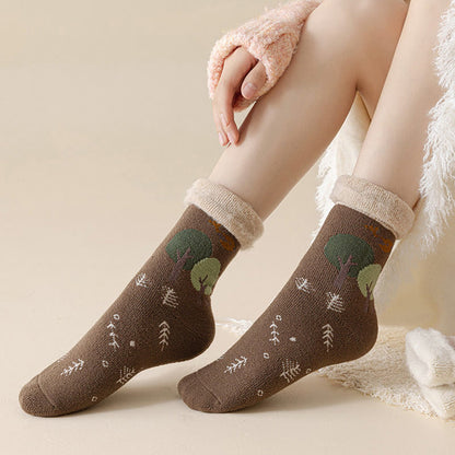 Plusock Cute Cartoon Quarter Socks(5 Pairs) - image 5