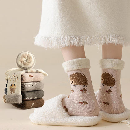 Plusock Cute Cartoon Quarter Socks(5 Pairs) - Multicolor - EU36-41(US3-7.5) - image 2