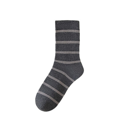 Plusock Plus Size Soft Sweat Absorbent Quarter Socks(5 Pairs) - Dark Grey - EU39-44(US6-10) - image 9