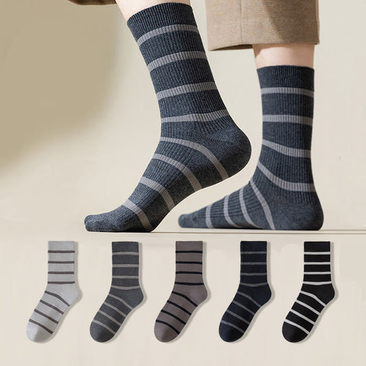 Plusock Plus Size Soft Sweat Absorbent Quarter Socks(5 Pairs) - Multicolor - EU39-44(US6-10) - image 0