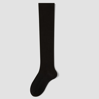 Plusock Plus Size Antibacterial Knee High Socks(3 Pairs) - Black - EU36-40(US3-7) - image 10