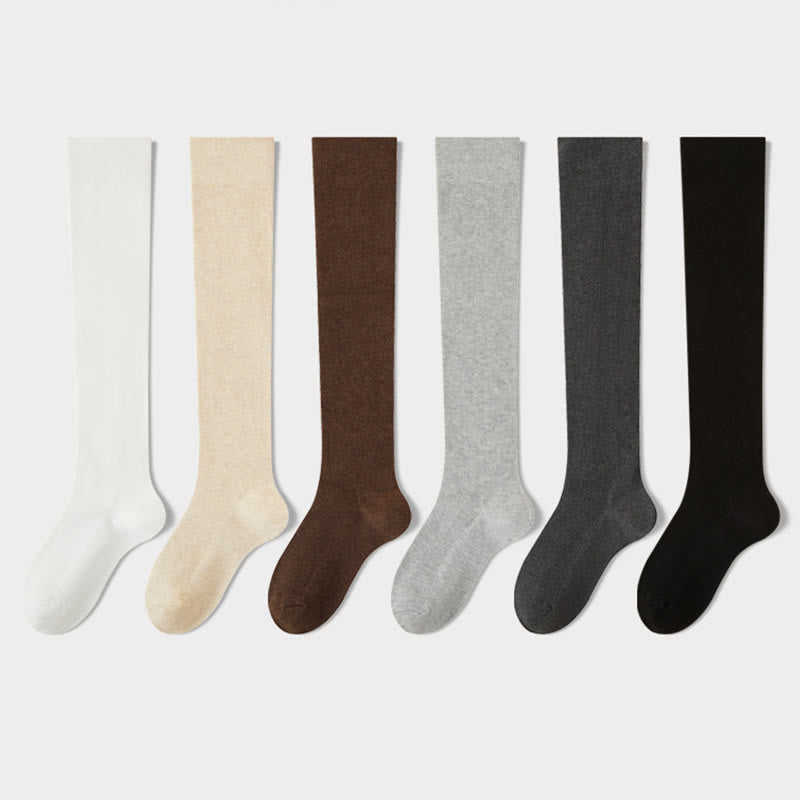 Plusock Plus Size Antibacterial Knee High Socks(3 Pairs) - image 13