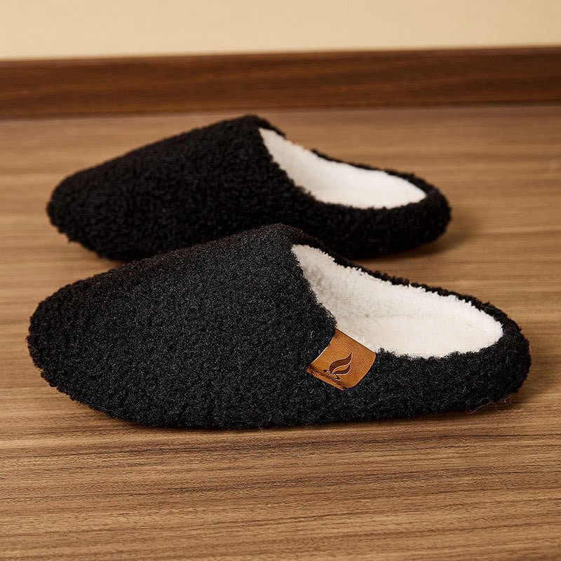 Plusock Plus Size Soft Sole Slippers - Black - EU44-45(US10-11) - image 7