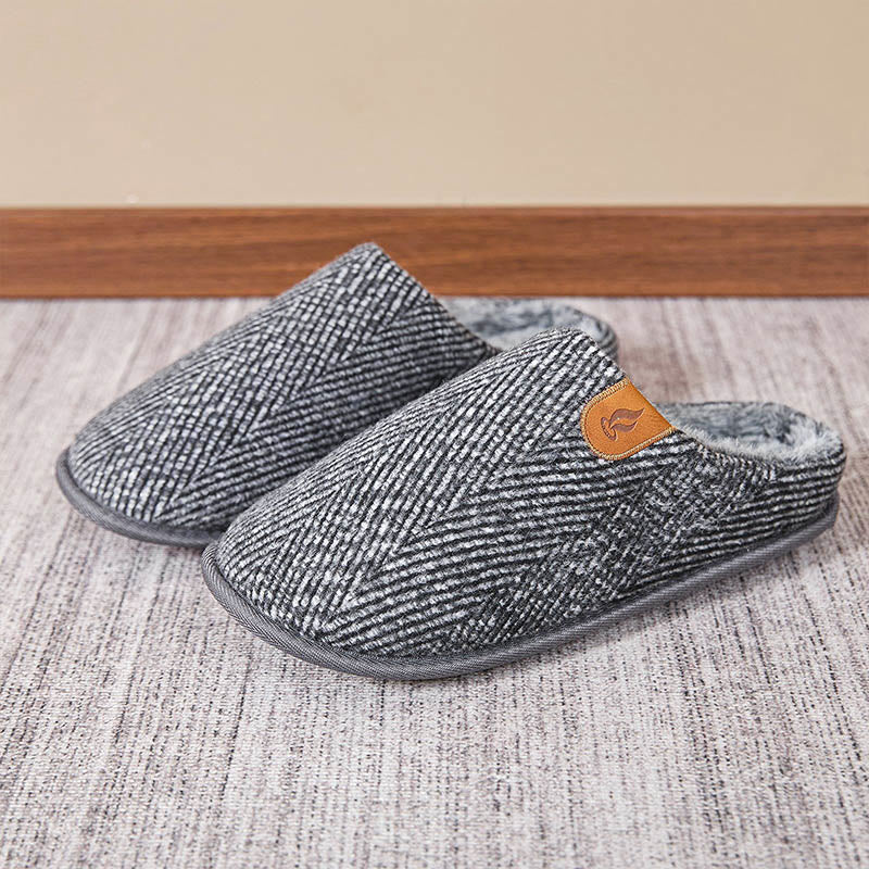 Plusock Plus Size Minimalist Style Slippers - Grey - EU46-47(US12-12.5) - image 7