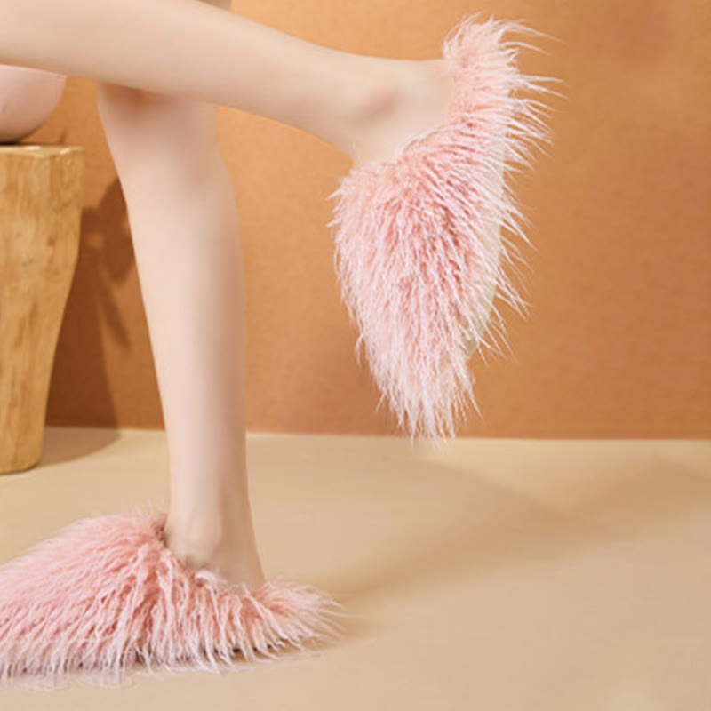 Plusock Plus Size Fluffy Fur Slippers - image 3