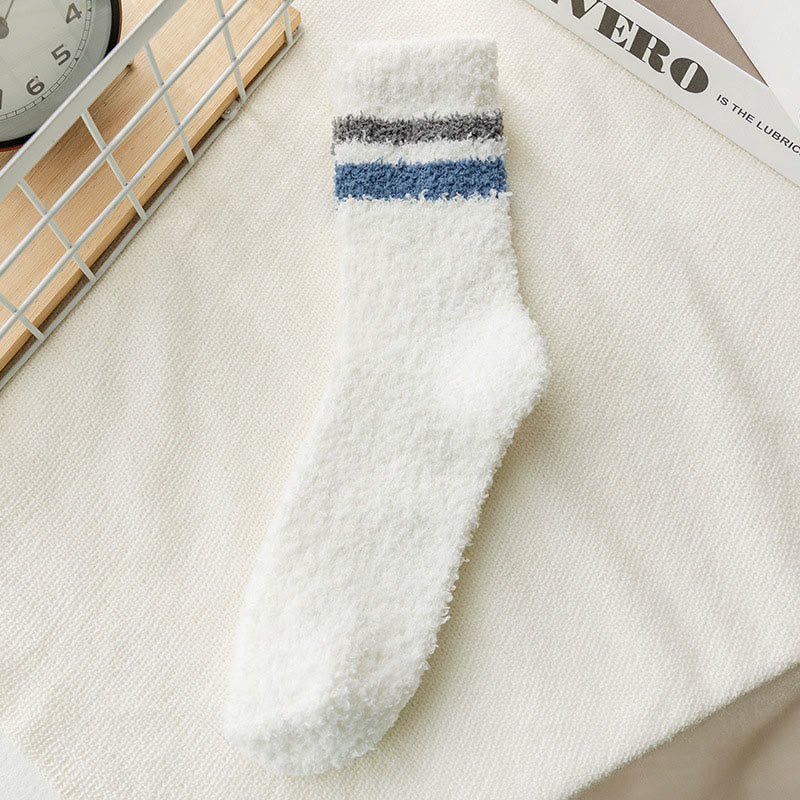 Plusock Plus Size Warm Sleeping Quarter Socks(5 Pairs) - C - EU40-46(US7-12) - image 11